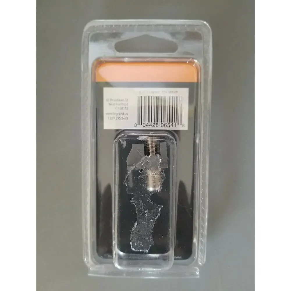 Adorne Video F-Connector Model# ACNRFCM1 P/N 1408429 Magnesium
